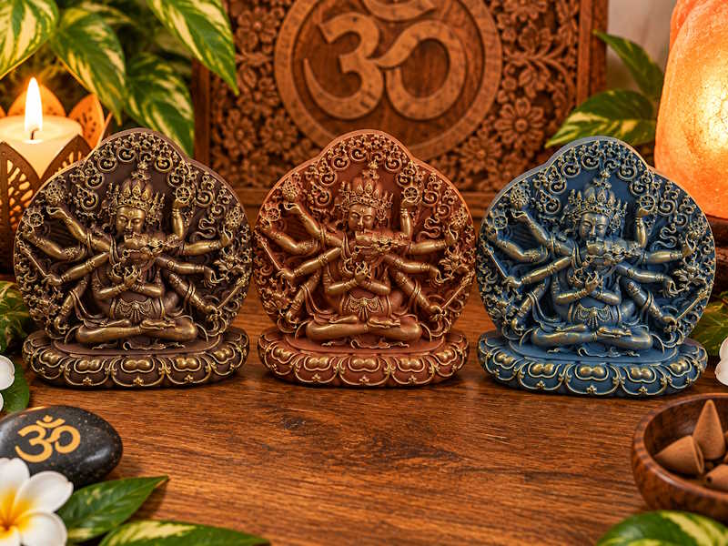 Buda Samantabhadra en unión yab yum